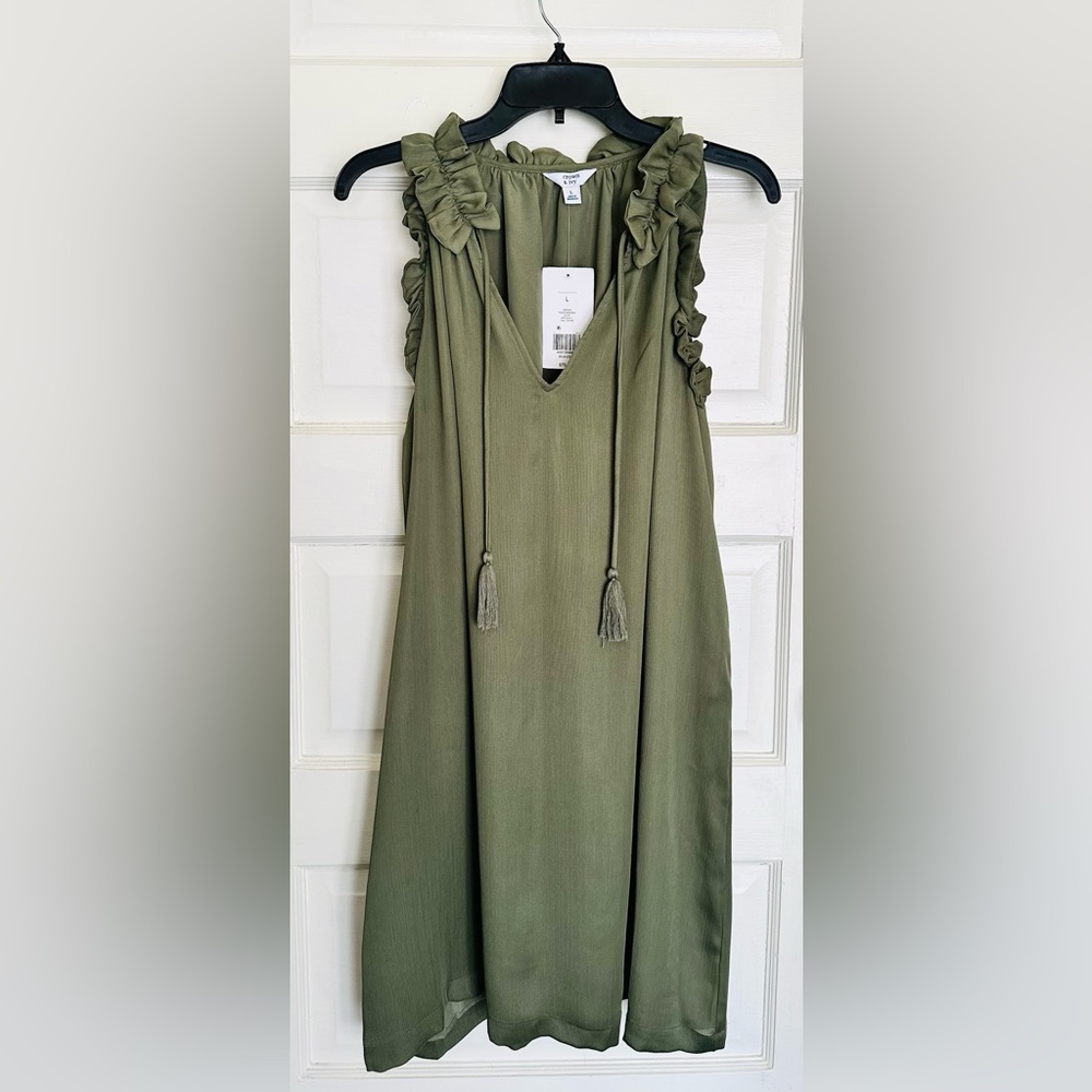 Olive Green Lightweight Dress Size L